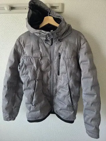 워크맨 그레이 후드 부착 다운 방한복