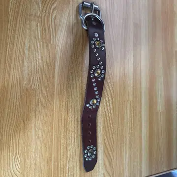 스터드 가죽 팔찌