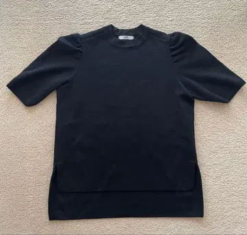 SHE 도쿄 블랙 반팔 니트탑 사이즈 0