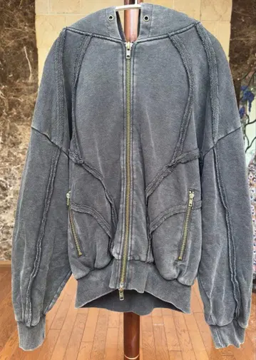 ANDER HUNK 그레이 후드티