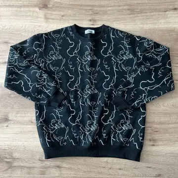 beauty&youth 맨투맨 블랙 속기모