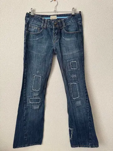 [새상품급] roxy jean 플레어 데님 부츠컷 사이즈 M 패치워크