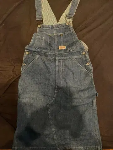 올 오디너리즈 데님 살로펫 스커트 조정 가능 스트랩