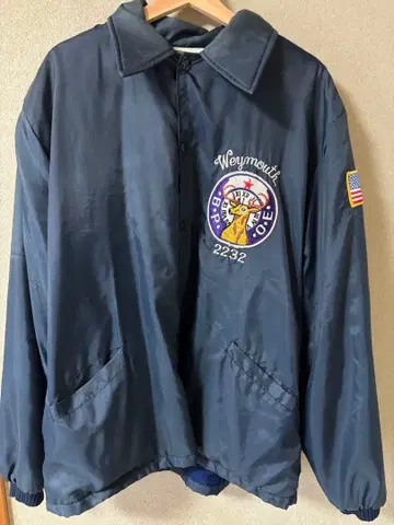 구제 의류 아메카지 미군 네이비 나일론 자켓