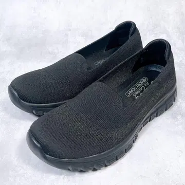 새상품급 [ 스케쳐스 ] 경량 스니커즈 (24.5) 메쉬 올 블랙