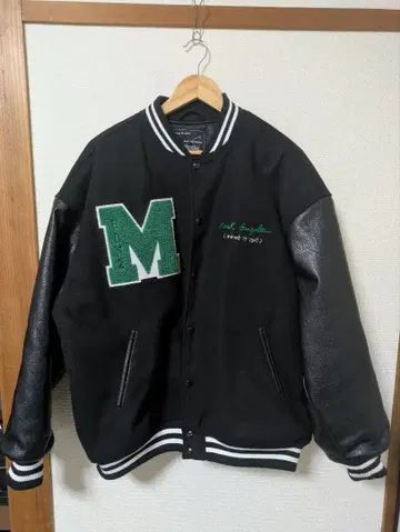 Mark Gonzales 바시티 자켓 블랙