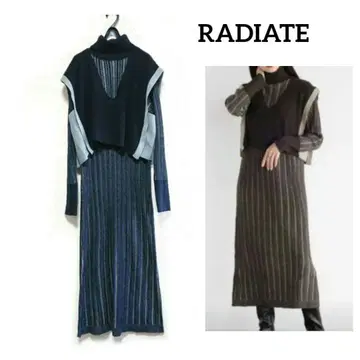 RADIATE 라디에이트 니트 원피스 베스트 세트 원피스