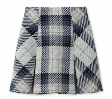 로빙 체크 미니 스커트 아이보리 사이즈 0