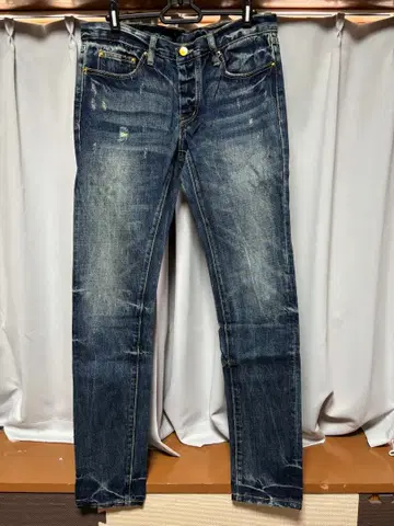 mnml 데미지 가공 데님 팬츠