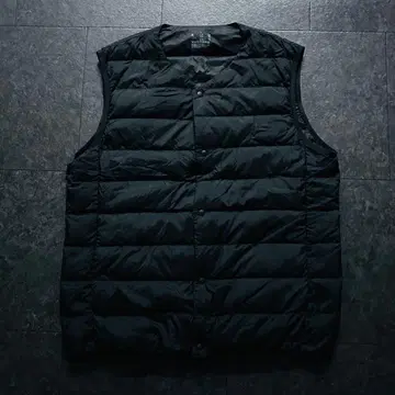 유니클로 2024 울트라 라이트 다운 베스트 L 블랙 블랙