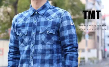 T.M.T. 체크 무늬 긴팔 셔츠