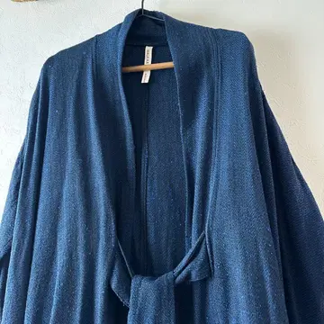 네이비 가디건 오픈 프론트