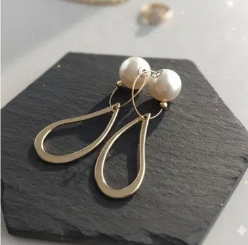 사토식 이어커프 (뷰티 커프) 골드 물방울 모티브