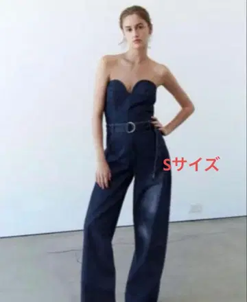 ZARA ZW 뷔스티에 데님 점프수트