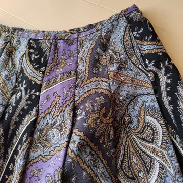 SCAPA 페이즐리 무늬 플레어 스커트 40 새상품급 스캐파