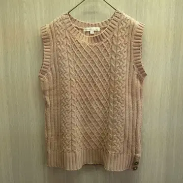 nouvelle et chic 니트 베스트 베스트 슬리브리스 스웨터 M