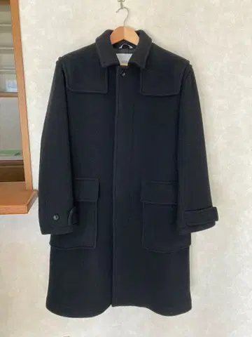 새상품급 WORK NOT WORK 울 모사 롱 코트 블랙 사이즈 S