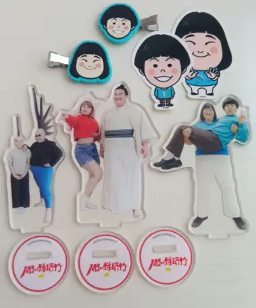 요네다2000 아크릴 스탠드 스티커 헤어 클립 세트