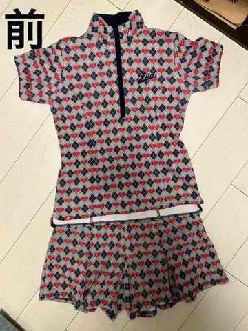 FILA 하트 아가일 무늬 셋업