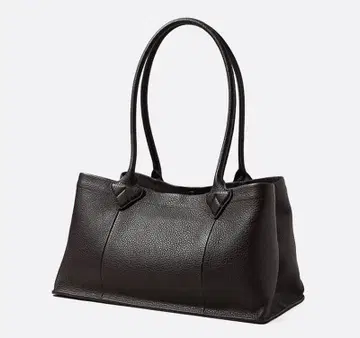 블랙 가죽 백과 파우치 세트