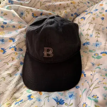 PIEAL 야구 모자 블랙 가죽 패치