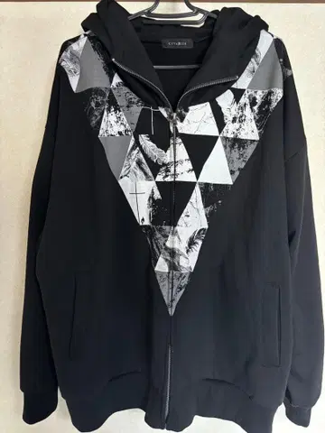 CIVARIZE 헤비 쭈리 하이넥 집업 후드티