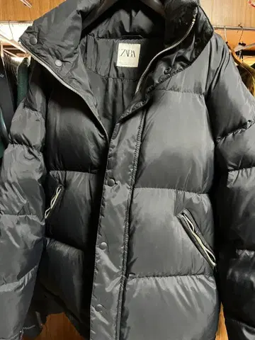 ZARA 다운 자켓 블랙 M 사이즈