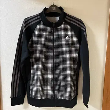 [레어 디자인] adidas 트랙 자켓 하운드투스 패턴 L 사이즈