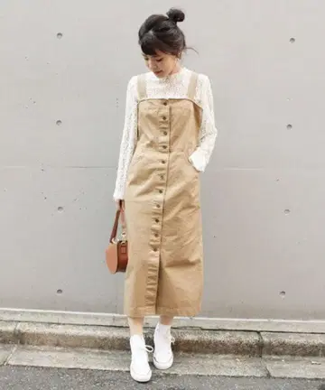 Spick & Span 스픽 앤 스팬 치노 뷔스티에 원피스