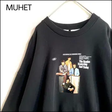 MUHET 비틀즈 맨투맨 그레이 오버 사이즈