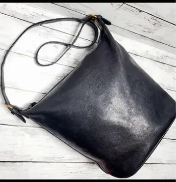 일비종떼 가죽 숄더백 블랙