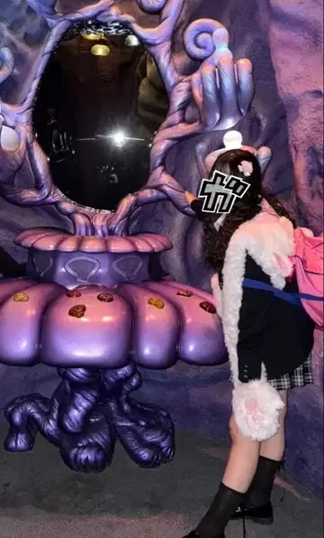 도쿄 디즈니 리조트 마리 팬 캡 머플러