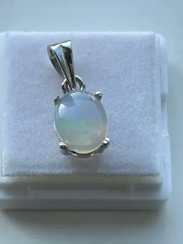 오팔 실버 펜던트 탑