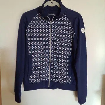 SIMPSON 네이비 다이아몬드 패턴 자켓