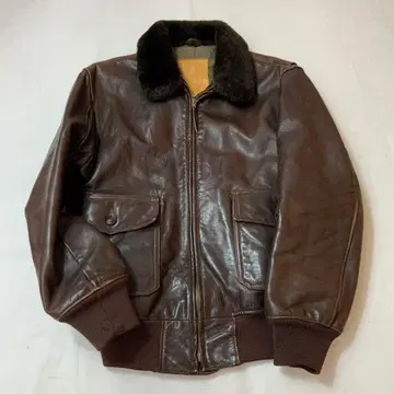 A/W 골든베어 가죽 자켓 플라이트 자켓 40