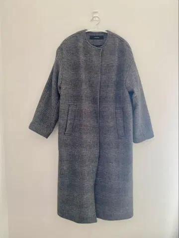 JOURNAL STANDARD 슈퍼 140 비버 노카라 코트 새상품급