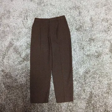 어반 리서치 브라운 계열 체크 캐주얼 팬츠 뒷면 허리밴딩 36