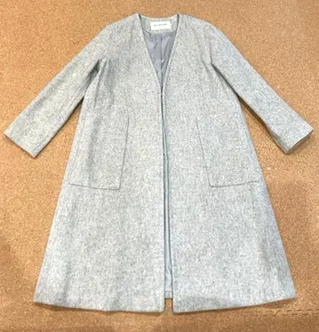 고품질 Ray BEAMS 모사 노카라 롱 코트 라이트 그레이