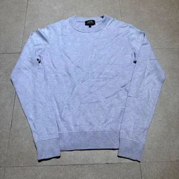 A.P.C 스웨터 니트 코튼 면 보라색 퍼플 얇은 소재 S