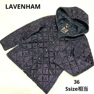 [새상품급] LAVENHAM 글레이드 초기 퍼플 36 퀼팅 자켓