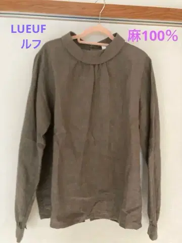 LUEUF 르프 린넨 블라우스 백 버튼 일본제 린넨 100%