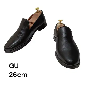 GU 오페라 슈즈 블랙 가죽 26cm 가죽 신발