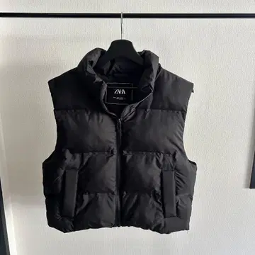 ZARA 다운 베스트 S 사이즈 블랙