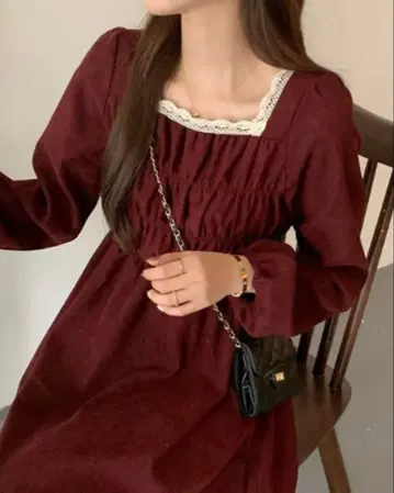 가을/겨울 빨간색 원피스