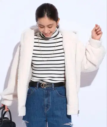 새상품급 Mystrada 마이 스트라다 보아 지퍼 후드티 38