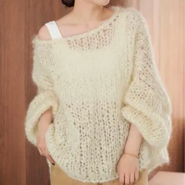 plage 플라주 HAND KNIT 점보 풀오버