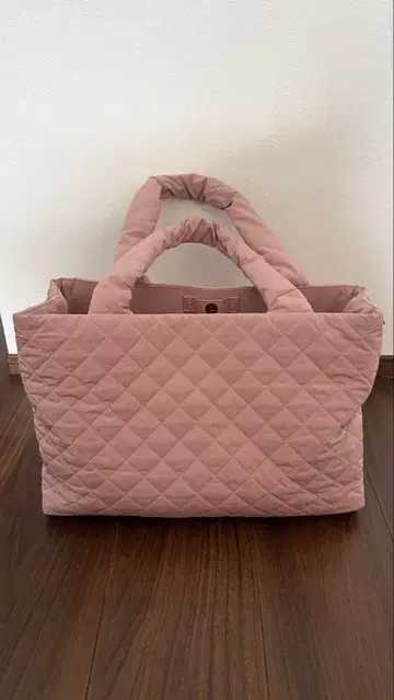 프랑프랑 퀼팅 핑크 토트백