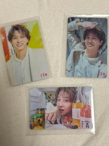 데라니시 타쿠토 하라 요시타카 트레이딩 카드 3장 세트