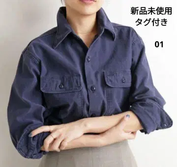 미사용 새상품 택 포함 매디슨 블루 IENA 별주 햄프턴 백 새틴 셔츠