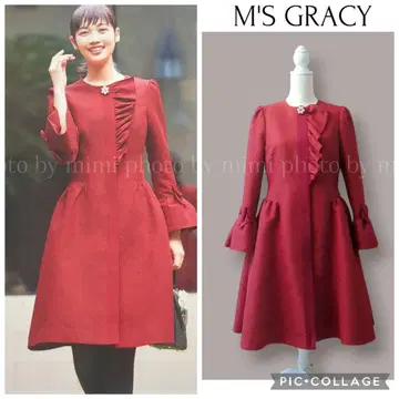 M'S GRACY*카탈로그 게재*프릴 리본 코트